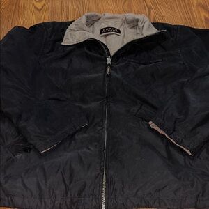 VTG HTF Chaps Ralph Lauren Jacket Mens XL Brown Houdstooth Reversible